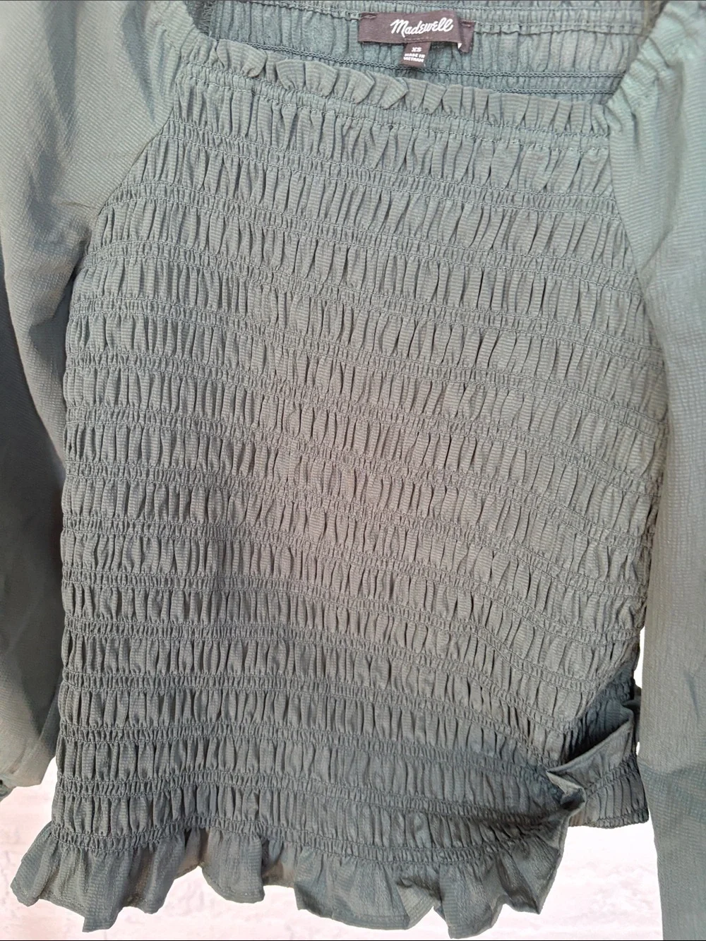 Madewell smocked bodice